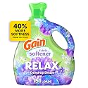 Gain Liquid Fabric Softener (Fabric Conditioner), Relax, 101 fl oz, 151 Loads