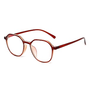gainx oval blue light blocking glasses for kids uv protection computer eyewear zero power age 5-13 years-000