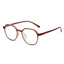 GAINX Oval Blue Light Blocking Glasses for Kids UV Protection Computer Eyewear Zero Power Age 5-13 Years(-0.00)
