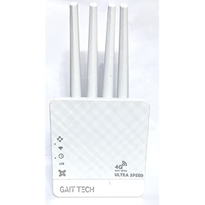 gait tech router with sim card slot 300 mbps 3 antenna with wan portlan port 4g cpe dongle supports all sim cards dvrs nvrs wifi cameras jio airtel vi bsnl