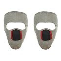 Gajraj Unisex Cotton Bike Riding &amp; Cycling Anti Pollution Dust Sun Protecion Full Face Cover Mask with Air Filter Mesh - Pack of 2 (Light Grey &amp; Light Grey)
