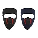 Gajraj Unisex Cotton Bike Riding &amp; Cycling Anti Pollution Dust Sun Protecion Full Face Cover Mask with Air Filter Mesh - Pack of 2 (Black &amp; Navy)