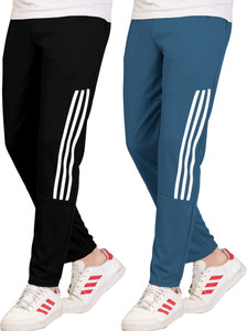 GAJVU Striped Men Black Blue White Track