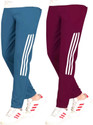GAJVU Striped Men Blue Maroon White Track
