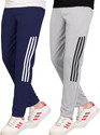 GAJVU Striped Men Dark Blue Grey Black