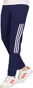 GAJVU Striped Men Dark Blue White Track