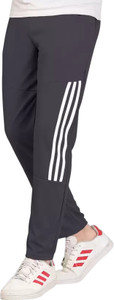 GAJVU Striped Men Grey White Track Pants
