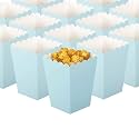 GAKA Baby Blue Popcorn Boxes Mini Paper Popcorn Boxes Set Of 36 Cardboard Container，For Party Supplies