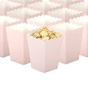 GAKA Baby Pink Popcorn Box Set Of 36 Mini Paper Popcorn Box Cardboard Container，For Party Supplies