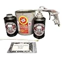 Amber FF Lanolin Undercoating Fluid Semi Pro Undercoating Gun with Wand Kit (2 B Quart Bottles)