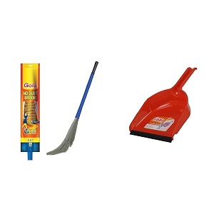 gala no dust broom with extendable long handle broom stick for home floor cleaning and ceiling clean