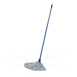 gala deck mop for home floor cleaning with super absorbent cotton mop head wet mopping tough stain removal and scratch-free cleaning blue