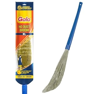 gala no dust broom extra long for floor cleaning multipurpose fiber 149629