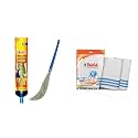Gala No Dust Broom Extra Long (for Floor Cleaning Multipurpose, Fiber) (149629)
