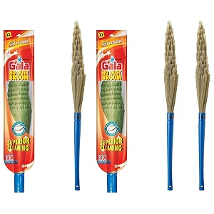gala no dust floor broom xl  synthetically enginereed bristles  blue amp no dust floor broom  synthetically engineered bristles  blue  pack of 2 combo