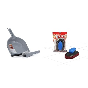 gala dustgo set brush set with dustpan assorted colour 132759