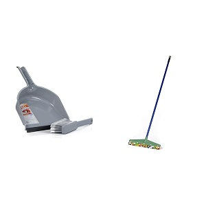 gala dustgo set brush set with dustpan assorted colour 132759