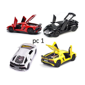 galactic alloy metal lambor aventador sv car diecast model car toy for children gift - blacksend for gift 3 color design available 1 design sending