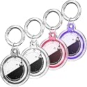 Galafoki for AirTags Holder 2nd 2026 &amp; 1st 2021-Black+White+Pink+Purple