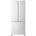 Galanz 3-Door French Door Refrigerator with Bottom Freezer &amp; Adjustable Thermostat, 16 Cu Ft, White