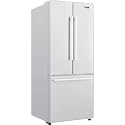 Galanz 3-French Door Refrigerator with Bottom Freezer, Adjustable Electrical Thermostat, Humidity Control, Frost-Free, 16 Cu.Ft, White