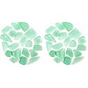 Galapagos (05133 Aquarium Sea Glass, Sage Green, 4lb Bag (Pack of 2)