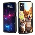 for Galaxy A13 5G/A04S Case,Dual Layer Shockproof Heavy Duty Full Body Protection Tough Rugged Durable Protective Cell Phone Cover for Samsung Galaxy A13 5G/A04S,Dog and Cat