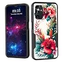 for Galaxy A13 5G/A04S Case,Dual Layer Shockproof Heavy Duty Full Body Protection Tough Rugged Durable Protective Cell Phone Cover for Samsung Galaxy A13 5G/A04S,Tropical Flower