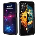 for Galaxy A14 5G Case,Dual Layer Shockproof Heavy Duty Full Body Protection Tough Rugged Durable Protective Cell Phone Cover for Samsung Galaxy A14 5G 6.6 inch 2023,Sun and Moon