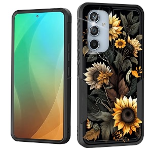 for galaxy a54 5g casedual layer shockproof heavy duty full body protection tough rugged durable protective cell phone cover for samsung galaxy a54 5g 64 inch 2023beautiful sunflower
