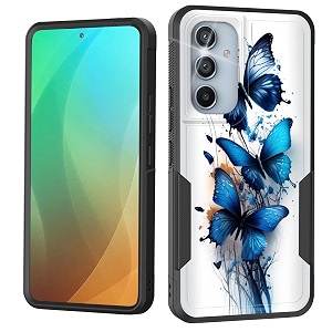 for galaxy a54 5g casedual layer shockproof heavy duty full body protection tough rugged durable protective cell phone cover for samsung galaxy a54 5g 64 inch 2023butterfly abstract