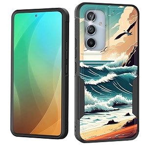 for galaxy a54 5g casedual layer shockproof heavy duty full body protection tough rugged durable protective cell phone cover for samsung galaxy a54 5g 64 inch 2023sea waves