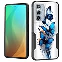 for Galaxy A54 5G Case,Dual Layer Shockproof Heavy Duty Full Body Protection Tough Rugged Durable Protective Cell Phone Cover for Samsung Galaxy A54 5G 6.4 inch 2023,Butterfly Abstract