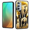 for Galaxy A54 5G Case,Dual Layer Shockproof Heavy Duty Full Body Protection Tough Rugged Durable Protective Cell Phone Cover for Samsung Galaxy A54 5G 6.4 inch 2023,Sunflower Elephant