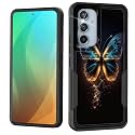 for Galaxy A54 5G Case,Dual Layer Shockproof Heavy Duty Full Body Protection Tough Rugged Durable Protective Cell Phone Cover for Samsung Galaxy A54 5G 6.4 inch 2023,Beautiful Butterfly