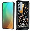 for Galaxy A54 5G Case,Dual Layer Shockproof Heavy Duty Full Body Protection Tough Rugged Durable Protective Cell Phone Cover for Samsung Galaxy A54 5G 6.4 inch 2023,Astronaut Planet Moon