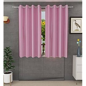 galaxy home decor plain royal silky curtains for window 5 feet 1 piece baby pink baby pink window 5 feet