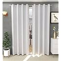 Galaxy Home Decor Plain Royal Silky Curtains for Long Door 9 Feet, 1 Piece, White (White, Long Door 9 Feet)
