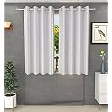 Galaxy Home Decor Plain Royal Silky Curtains for Window 6 Feet, 1 Piece, White (White, Window 6 Feet)