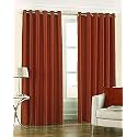 Galaxy Home Decor Plain Royal Silky Curtains for Long Door 8 Feet, 1 Piece, Rust (Rust, Long Door 8 Feet)