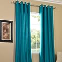Galaxy Home Decor Plain Royal Silky Curtains for Long Door 8 Feet, 1 Piece, Aqua (Aqua, Long Door 8 Feet)