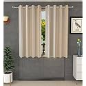 Galaxy Home Decor Plain Royal Silky Curtains for Window 5 Feet, 1 Piece, Cream (Cream, Window 5 Feet)