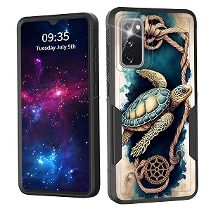 for galaxy s20 fe 5g casedual layer shockproof heavy duty full body protection tough rugged durable protective cell phone cover for samsung galaxy s20 fe 5g 2022cute turtle