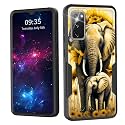 for Galaxy S20 FE 5G Case,Dual Layer Shockproof Heavy Duty Full Body Protection Tough Rugged Durable Protective Cell Phone Cover for Samsung Galaxy S20 FE 5G 2022,Sunflower Elephant