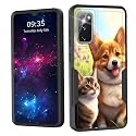 for Galaxy S20 FE 5G Case,Dual Layer Shockproof Heavy Duty Full Body Protection Tough Rugged Durable Protective Cell Phone Cover for Samsung Galaxy S20 FE 5G 2022,Dog and Cat
