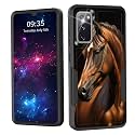 for Galaxy S20 FE 5G Case,Dual Layer Shockproof Heavy Duty Full Body Protection Tough Rugged Durable Protective Cell Phone Cover for Samsung Galaxy S20 FE 5G 2022,Horse