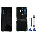 Galaxy S20 Ultra Back Glass Replacement for Samsung Galaxy S20 Ultra Rear Back Glass Panel Replacement with Pre-Installed Camera Lens + Tools (Cosmic Black)