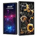 for Galaxy S22 Ultra Case,Dual Layer Shockproof Heavy Duty Full Body Protection Tough Rugged Durable Protective Cell Phone Cover for Samsung Galaxy S22 Ultra 6.8",Beautiful Sunflower