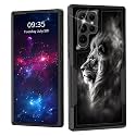 for Galaxy S22 Ultra Case,Dual Layer Shockproof Heavy Duty Full Body Protection Tough Rugged Durable Protective Cell Phone Cover for Samsung Galaxy S22 Ultra 6.8",Lion Face