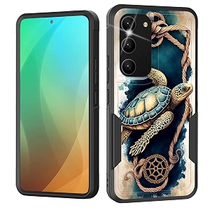 for galaxy s23 casedual layer shockproof heavy duty full body protection tough rugged durable protective cell phone cover for samsung galaxy s23 5g 6134 2023cute turtle